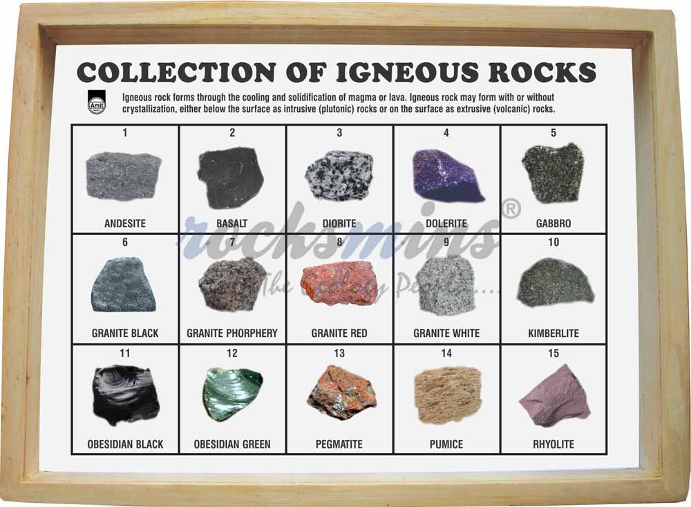 Collection Of Igneous Rocks Rocks Igneous Kit Supplier Rocksmins